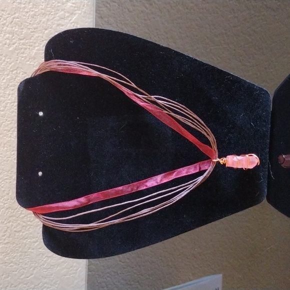 A & C Creations Jewelry - Wire wrapped quartz crystal necklace